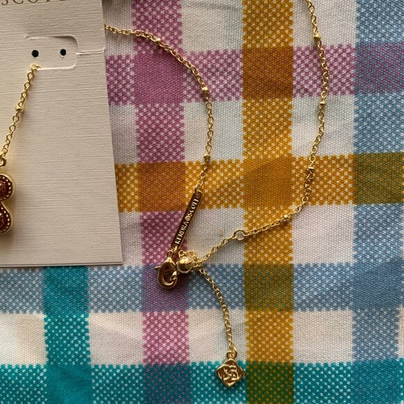 Kendra Scott Christmas Gingerbread Man Pendant Necklace - Picture 3 of 3